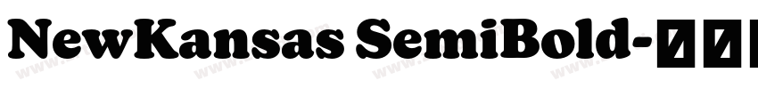 NewKansas SemiBold字体转换